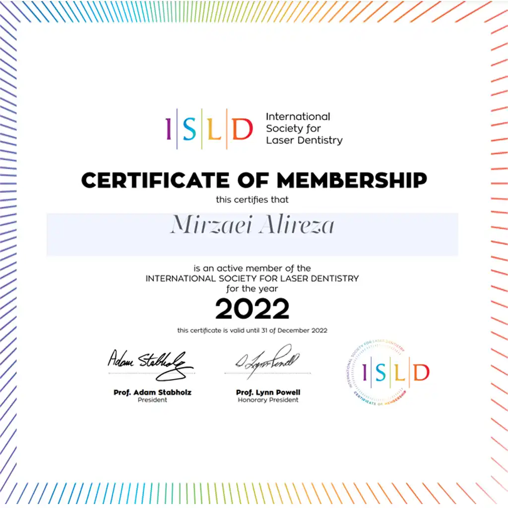 certificate of member isld